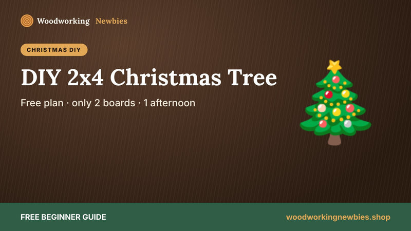 DIY 2x4 Christmas Tree: Free Rustic Plan with Cut List (Uses Just 2 Boards)