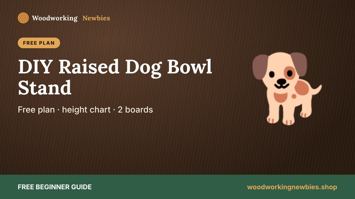 DIY Raised Dog Bowl Stand Plans (Elevated Feeder Sized for Your Dog)