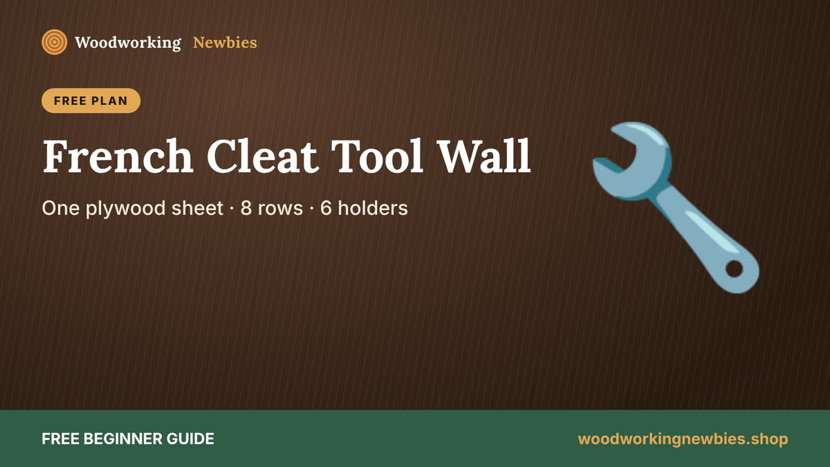 French Cleat Tool Wall for Beginners: Organize Your Garage With One Sheet of Plywood