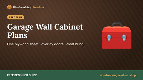 Garage Storage Cabinet Plans: A Plywood Wall Cabinet With Doors