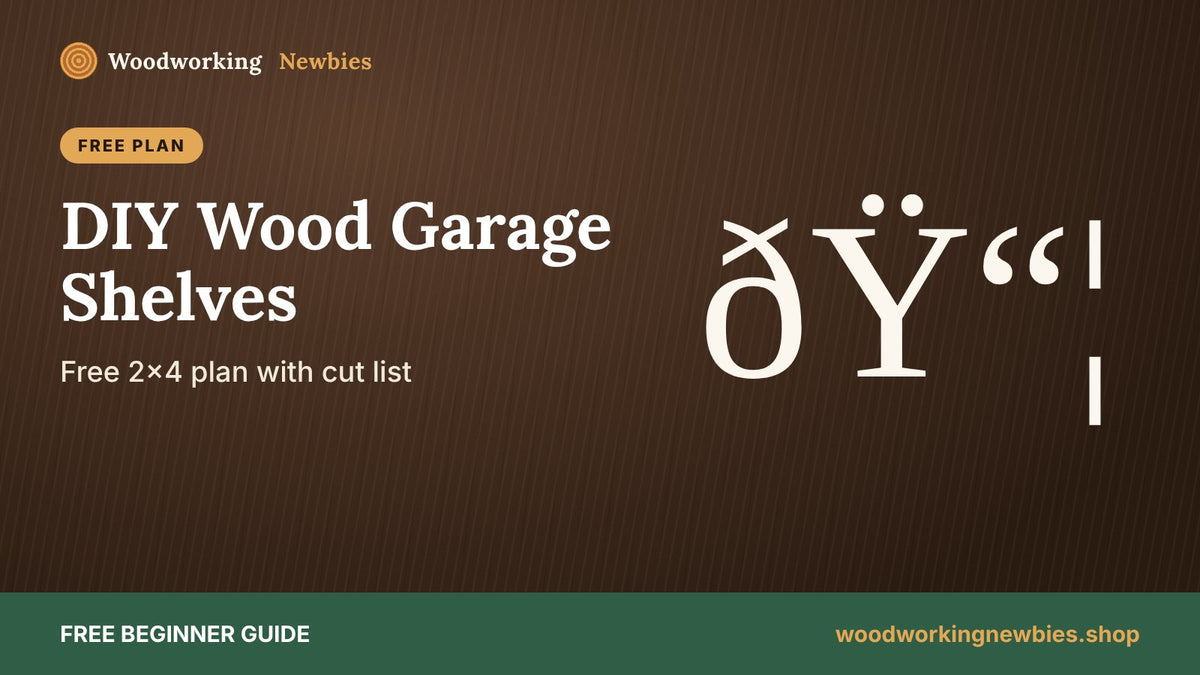DIY Wood Garage Storage Shelves: Free 2x4 Plan with Cut List