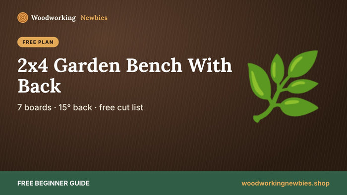 Outdoor Bench Plans With Back: A Comfortable 2x4 Garden Bench for Beginners