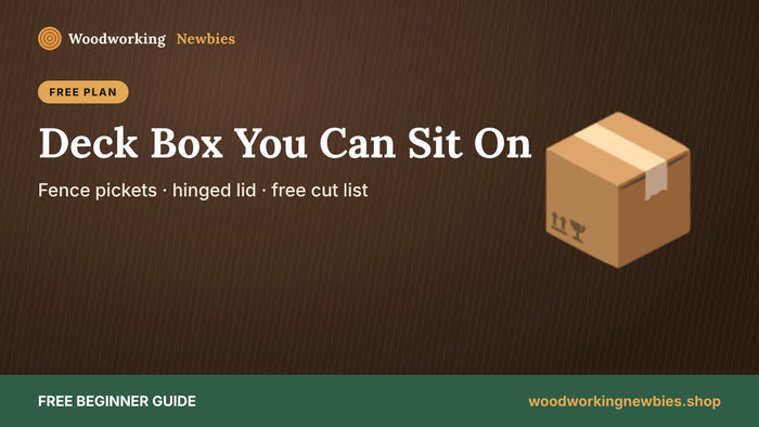 Outdoor Storage Bench Plans: A Deck Box You Can Sit On