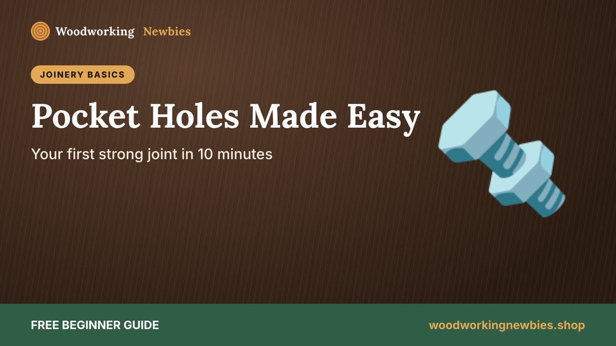 Pocket Hole Joinery for Beginners: Your First Strong Joint in 10 Minutes