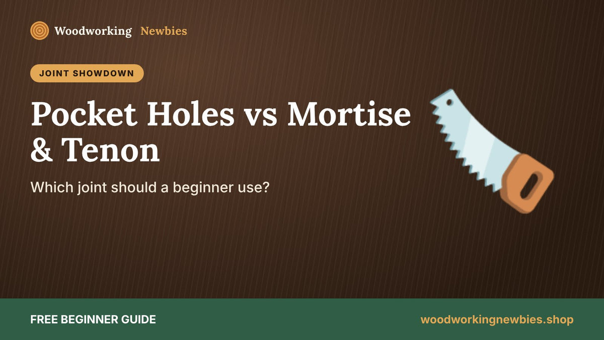 Pocket Holes vs Mortise and Tenon: Which Joint Should a Beginner Use?