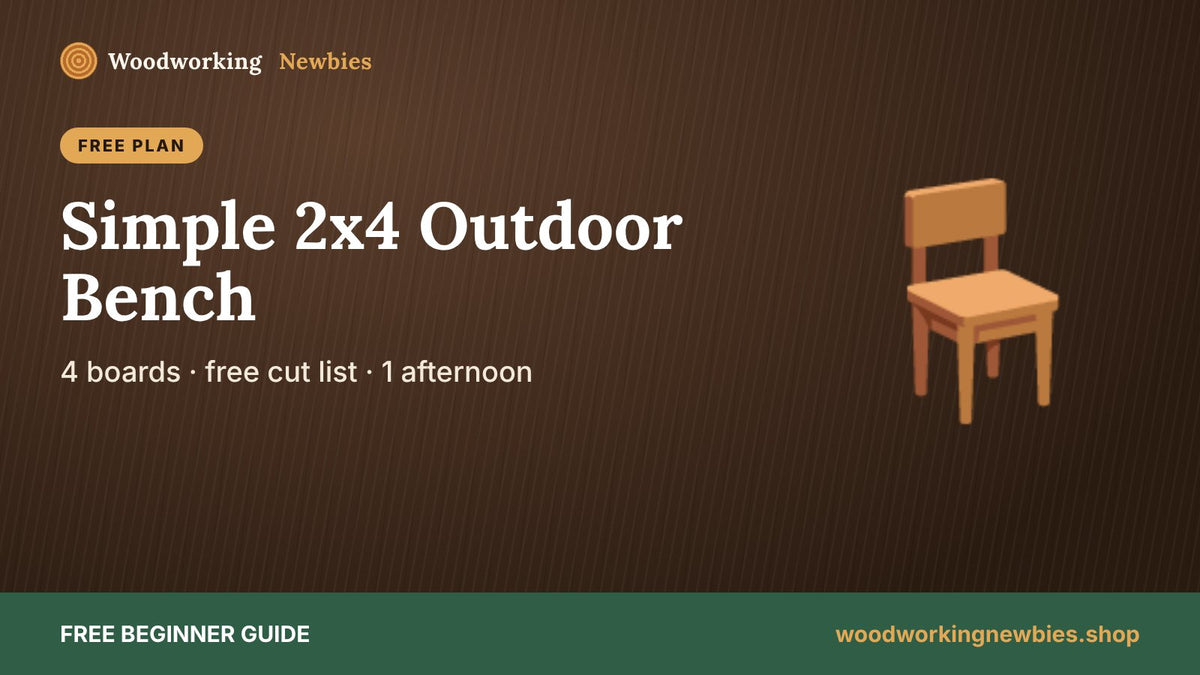 Simple 2x4 Outdoor Bench Plans: A Backless Garden Bench in One Afternoon