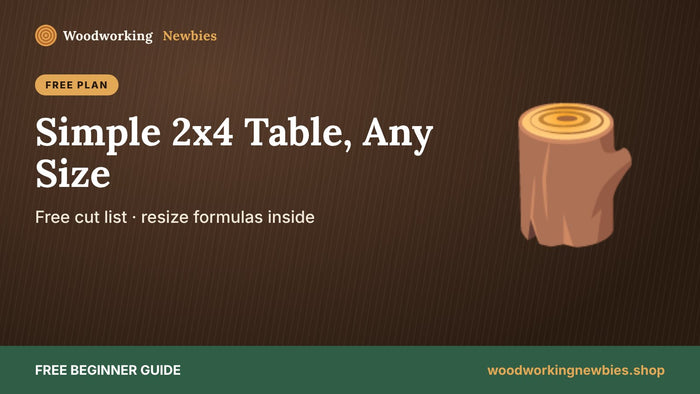 Simple Woodworking Table Plans: A Sturdy 2x4 Table You Can Size to Any Room