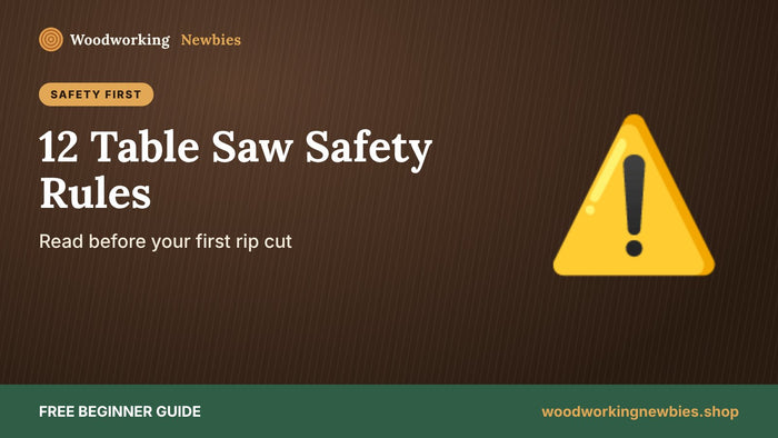 Table Saw Safety for Beginners: 12 Rules Before Your First Rip Cut