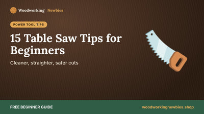 15 Table Saw Tips for Beginners: Cleaner, Straighter, Safer Cuts