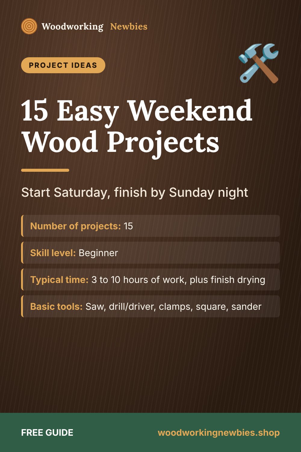 15 Easy Weekend Wood Projects: Start Saturday, finish by Sunday night