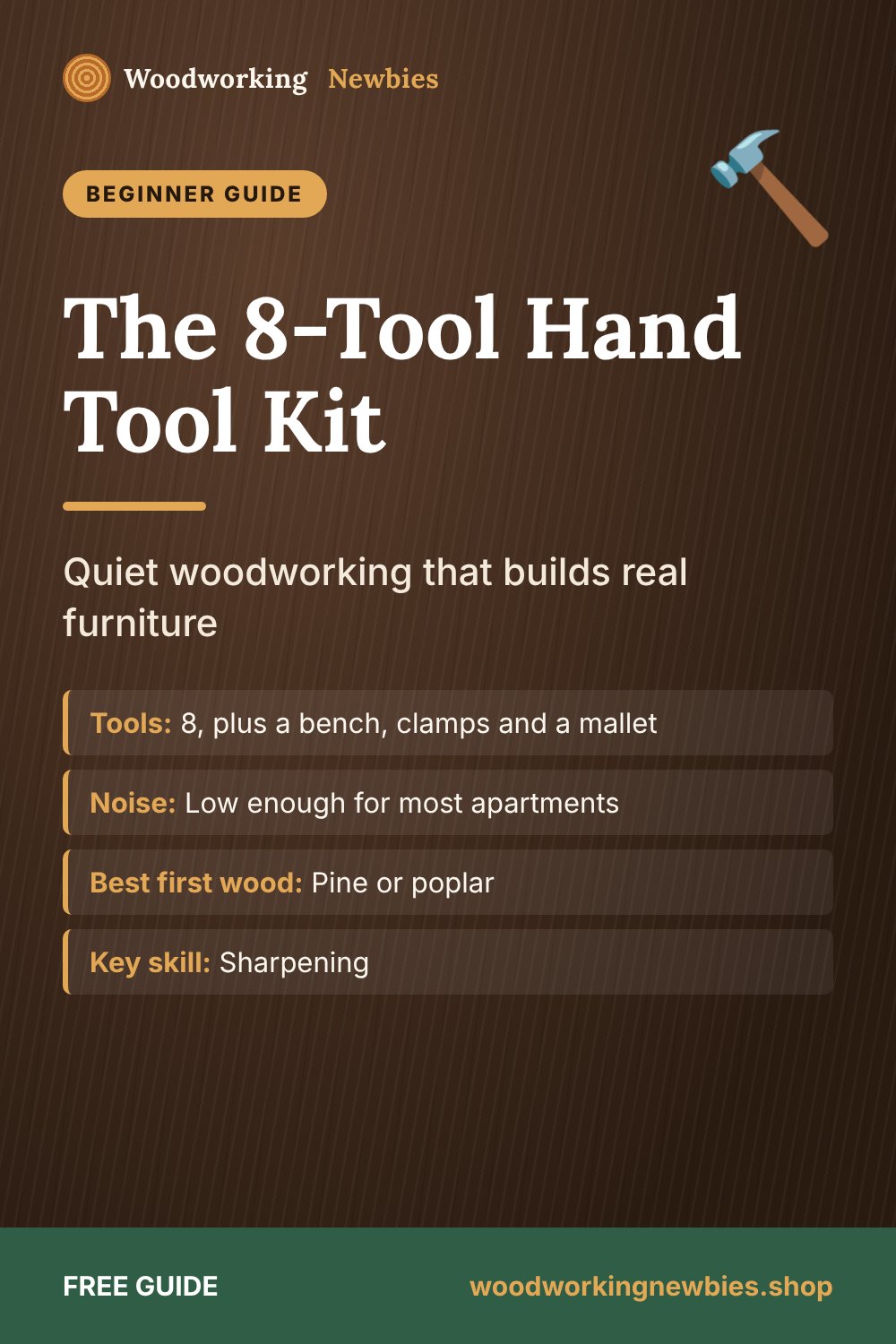 The 8-Tool Hand Tool Kit: Quiet woodworking that builds real furniture