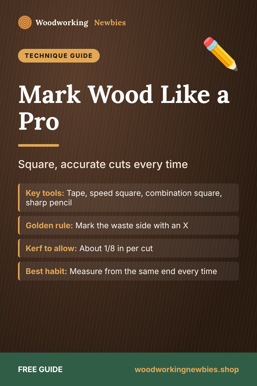 Mark Wood Like a Pro: Square, accurate cuts every time