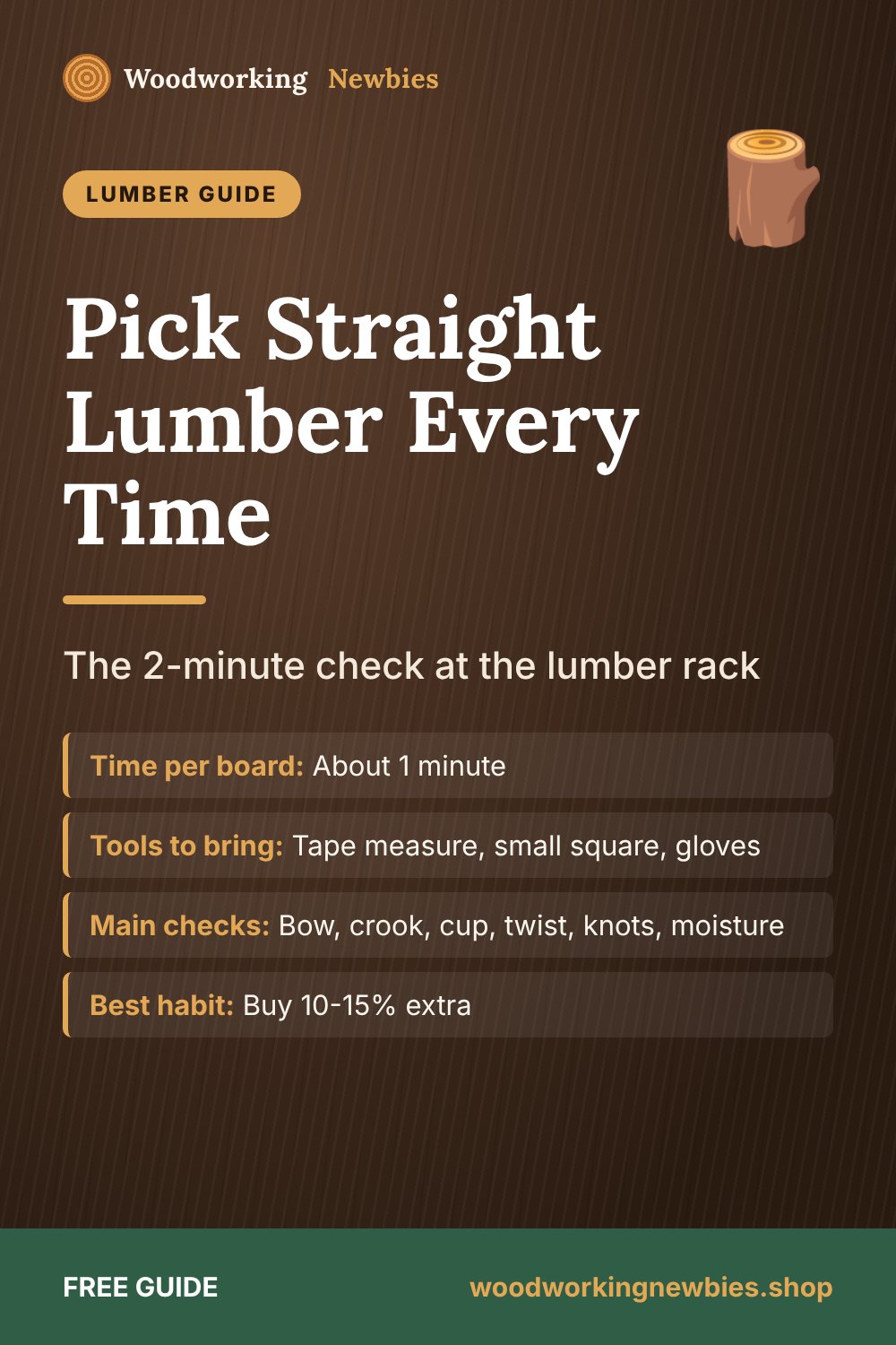 Pick Straight Lumber Every Time: The 2-minute check at the lumber rack