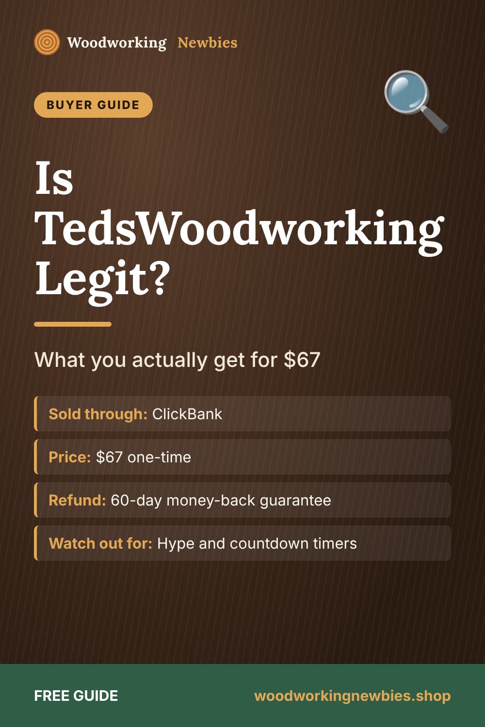 Is TedsWoodworking Legit?: What you actually get for $67