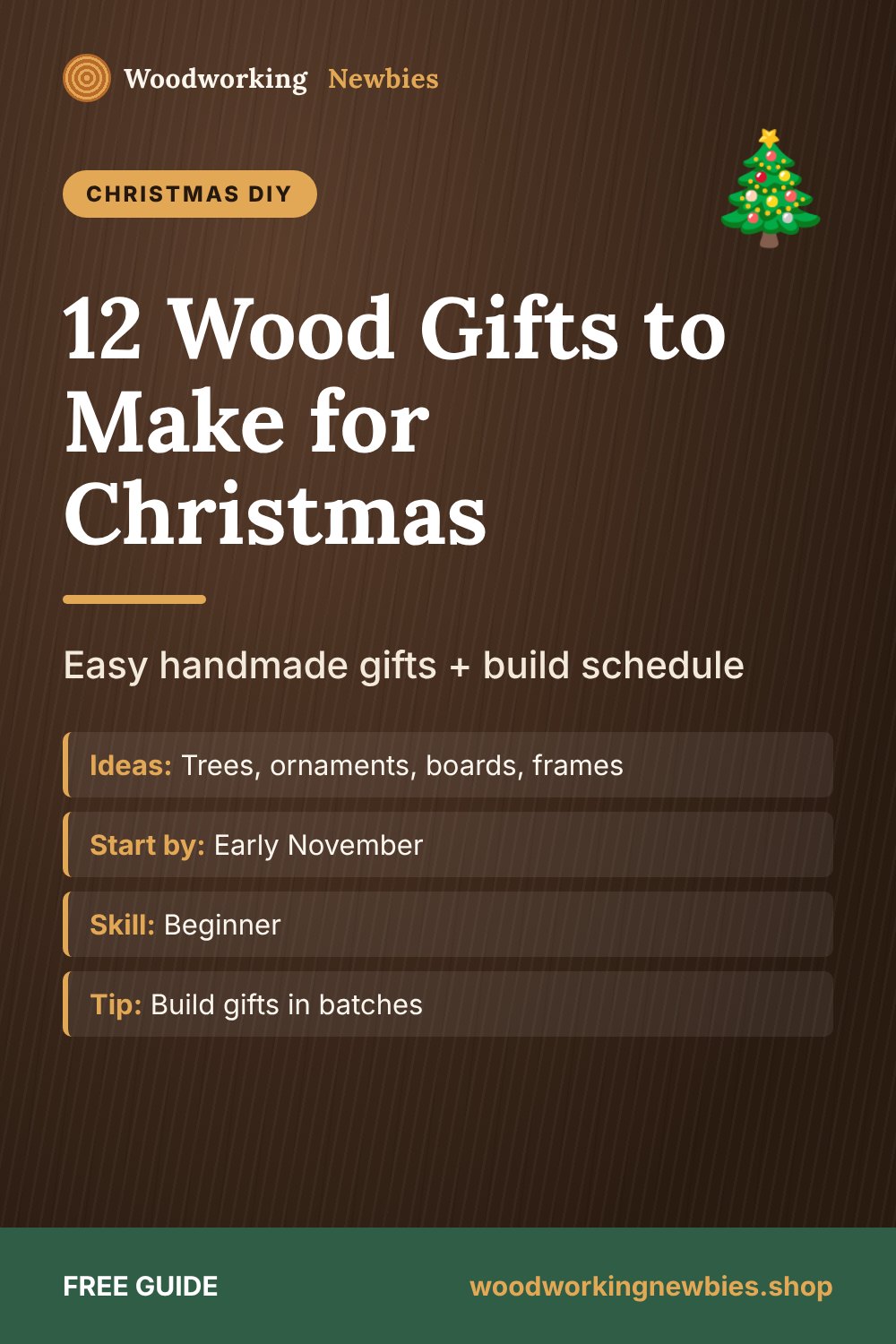 12 Wood Gifts to Make for Christmas: Easy handmade gifts + build schedule