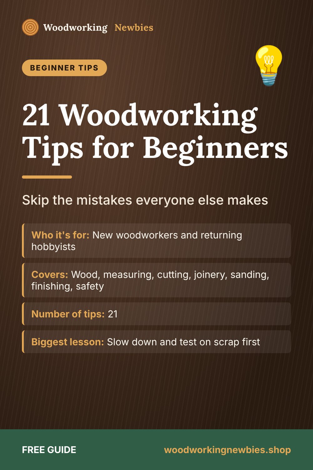 21 Woodworking Tips for Beginners: Skip the mistakes everyone else makes